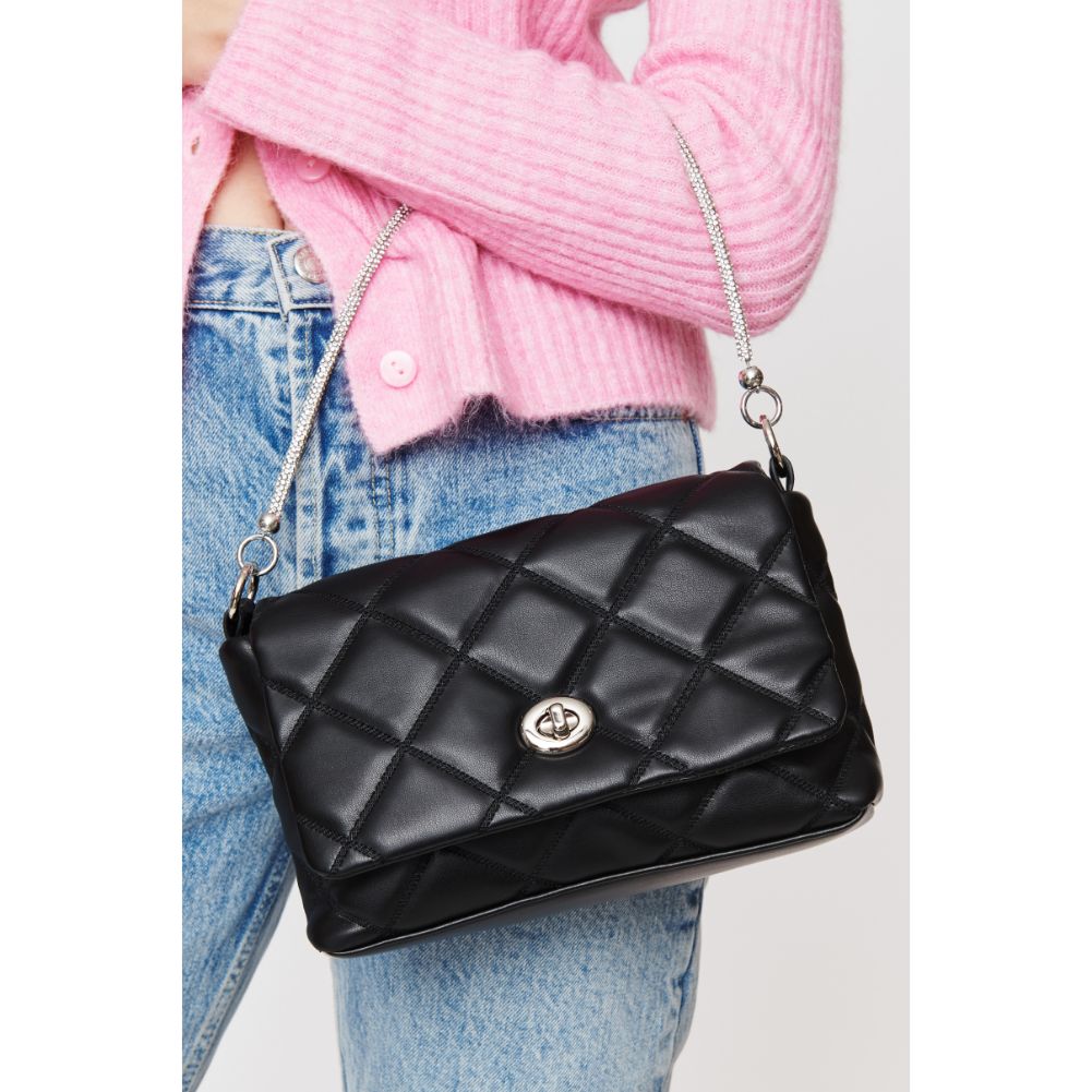 Woman wearing Black Urban Expressions Sierra Crossbody 840611104809 View 4 | Black