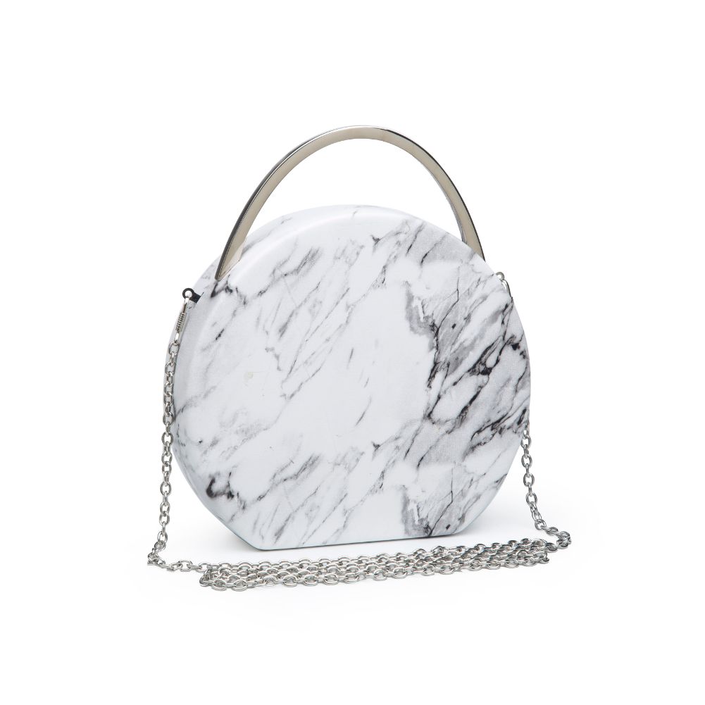 Product Image of Urban Expressions Aria Evening Bag 840611170729 View 1 | White Black