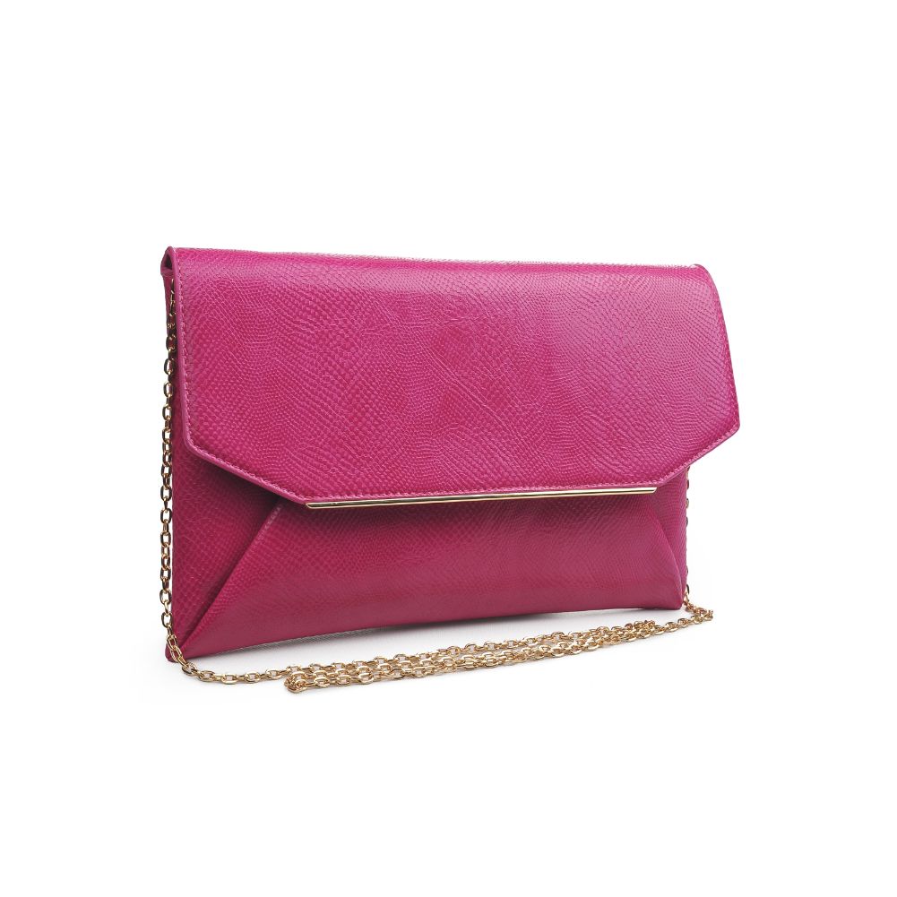 Product Image of Urban Expressions Lena Lizard Clutch 840611169341 View 2 | Magenta