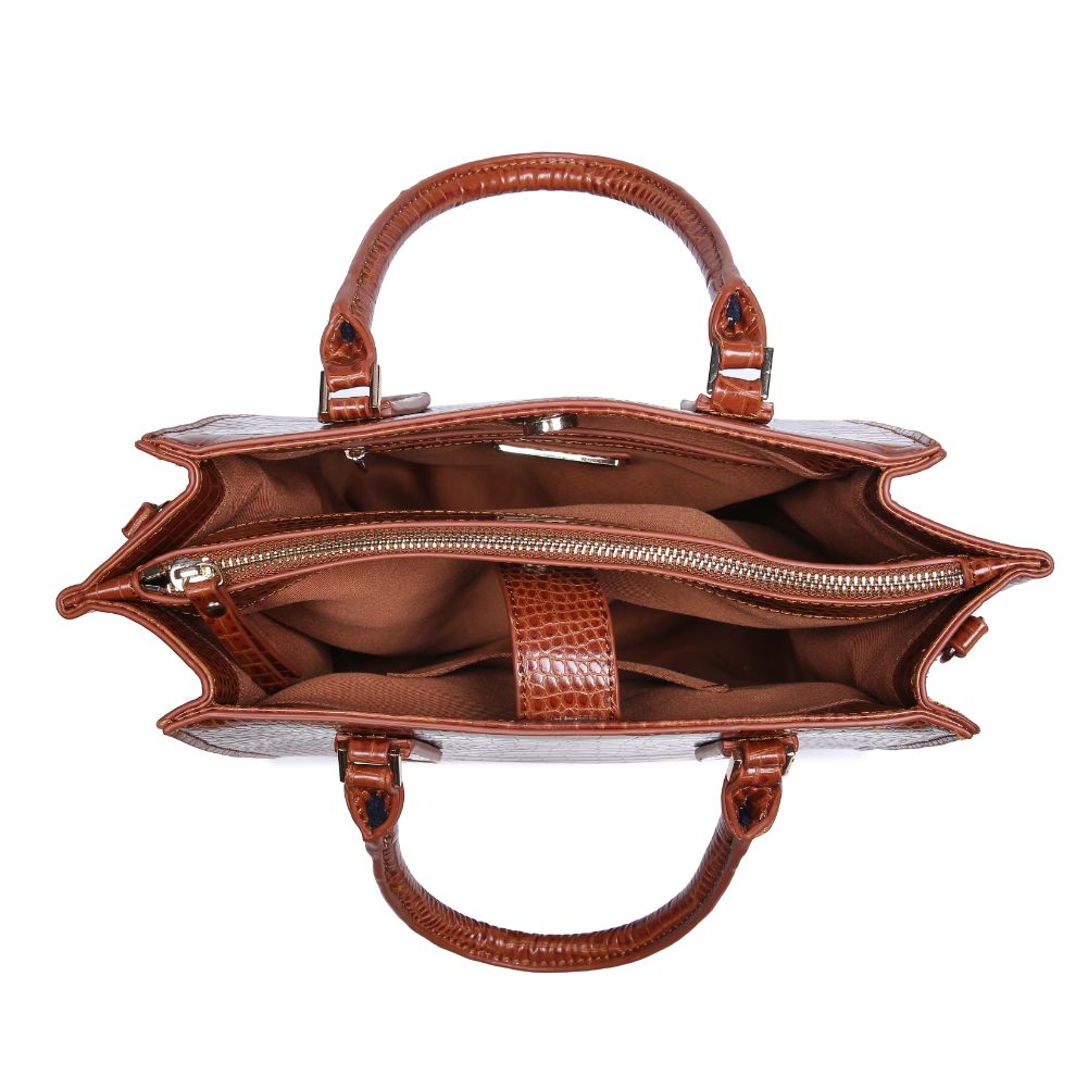 Woman wearing Tan Urban Expressions Josephine Tote 840611167163 View 9 | Tan