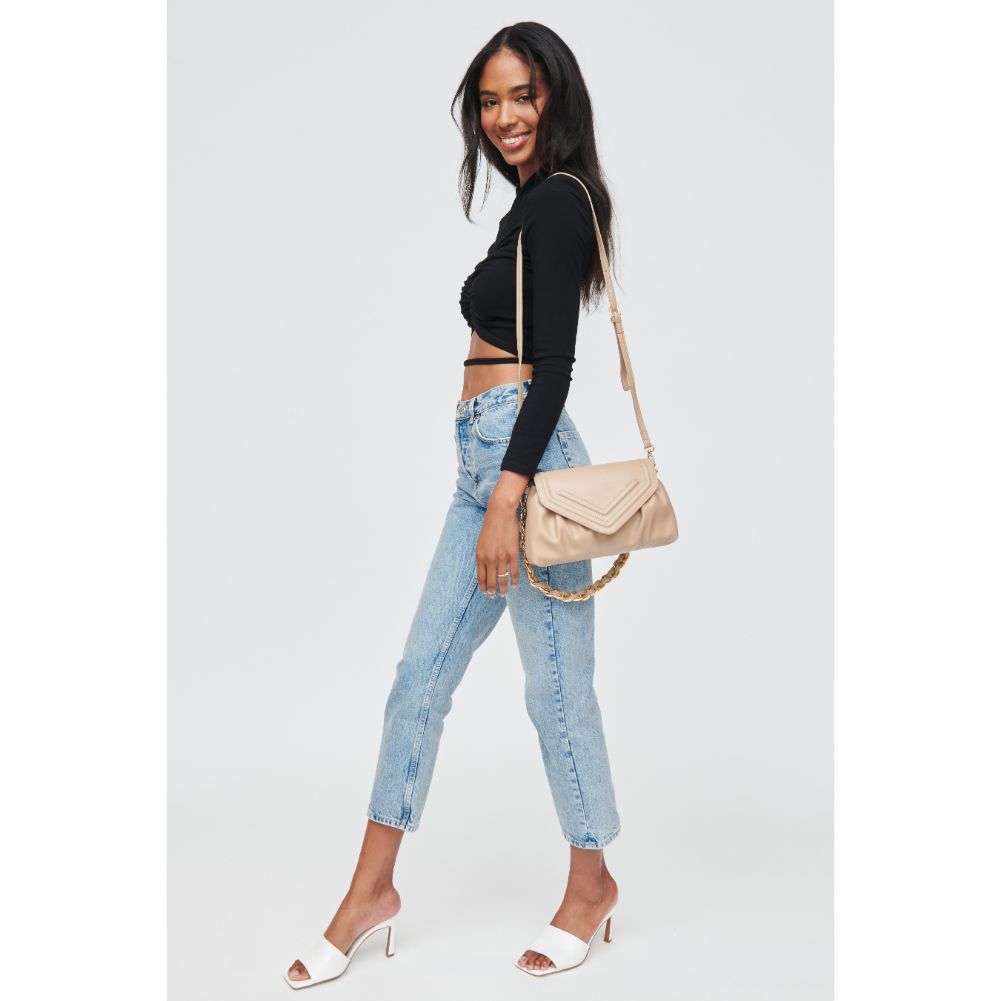 Woman wearing Natural Urban Expressions Adrienne Crossbody 840611103055 View 4 | Natural