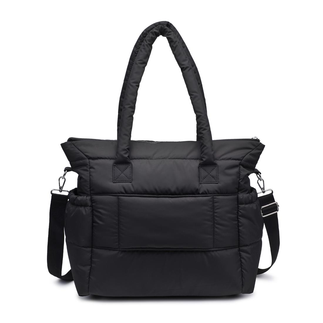Woman wearing Black Urban Expressions Jetsetter Tote 840611195074 View 7 | Black