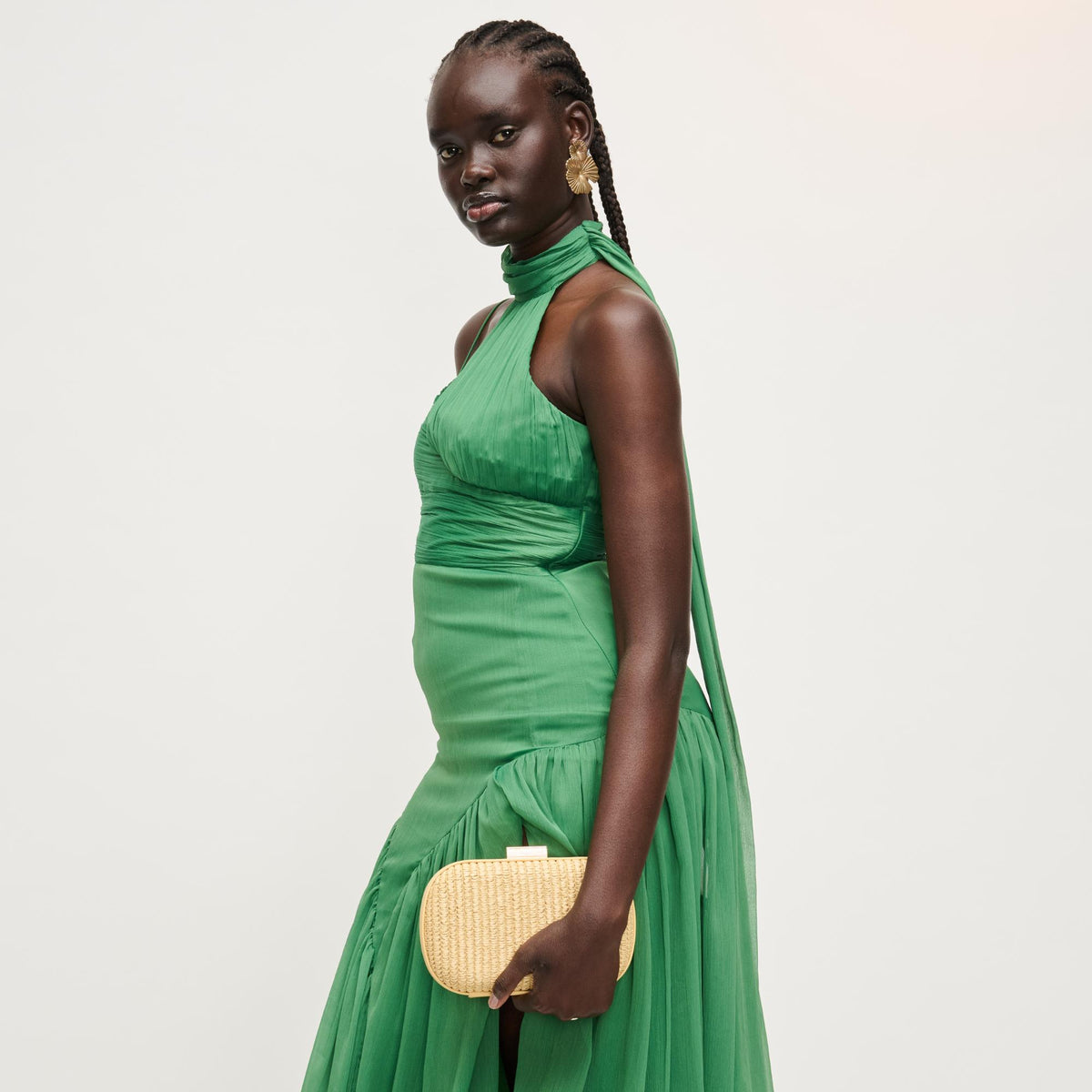Woman wearing Natural Urban Expressions Alix Evening Bag 840504206290 View 4 | Natural