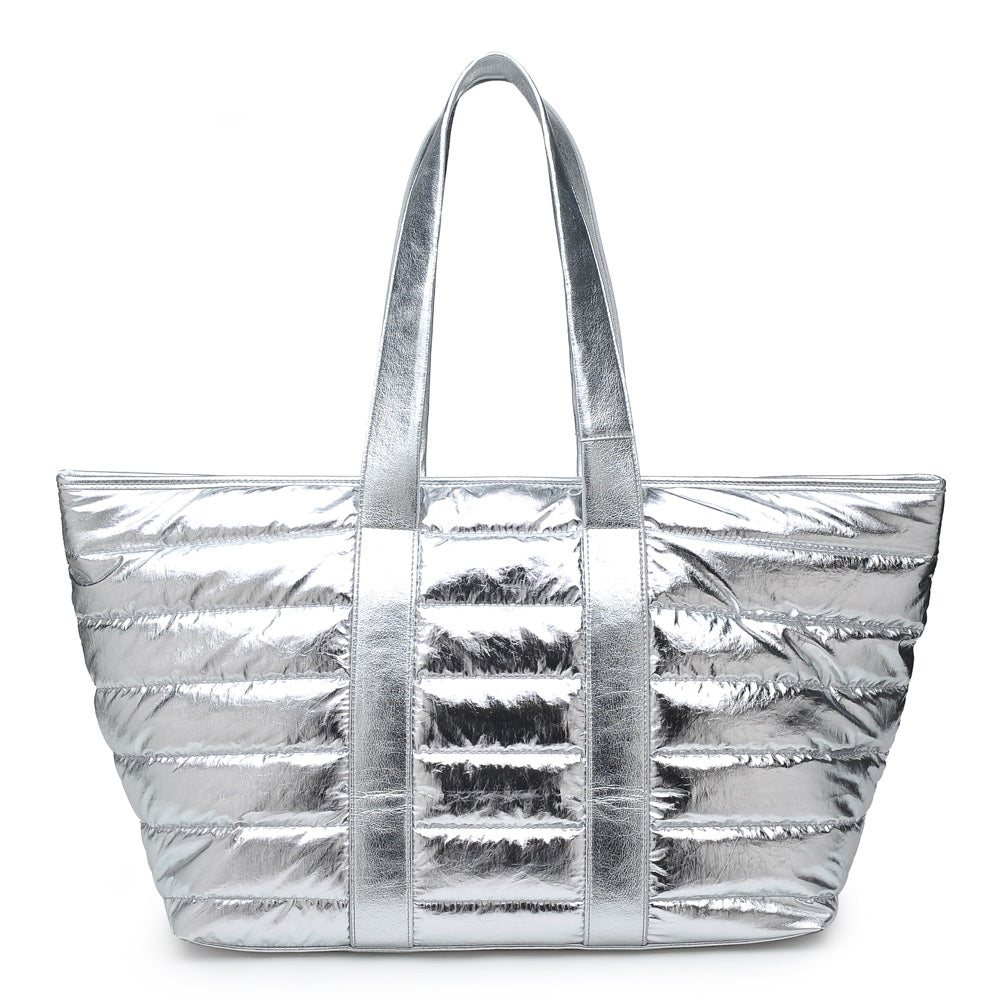 Product Image of Urban Expressions Flight Tote NA-840611148780 View 3 | Silver