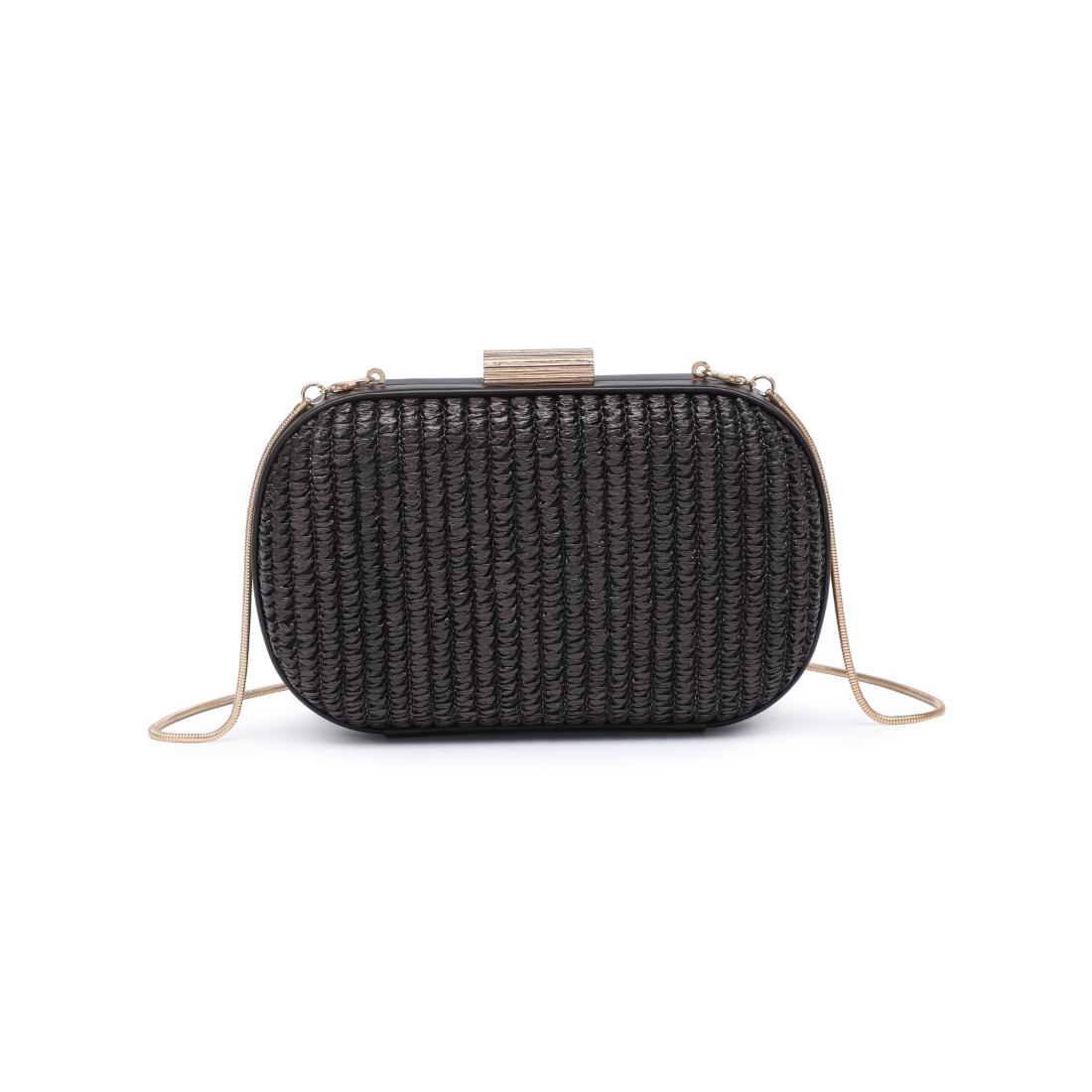 Woman wearing Chocolate Urban Expressions Alix Evening Bag 840504206313 View 7 | Chocolate