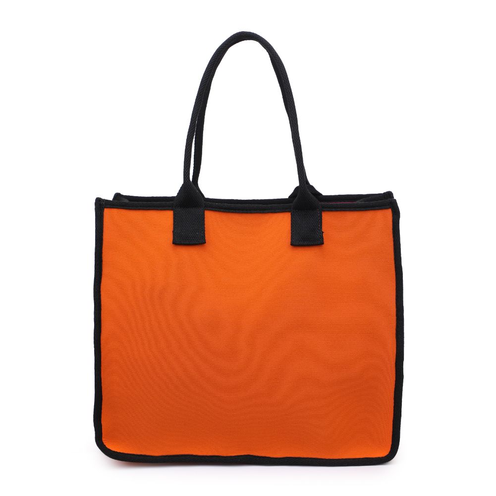 Woman wearing Orange Urban Expressions Wade Tote 840611118165 View 7 | Orange