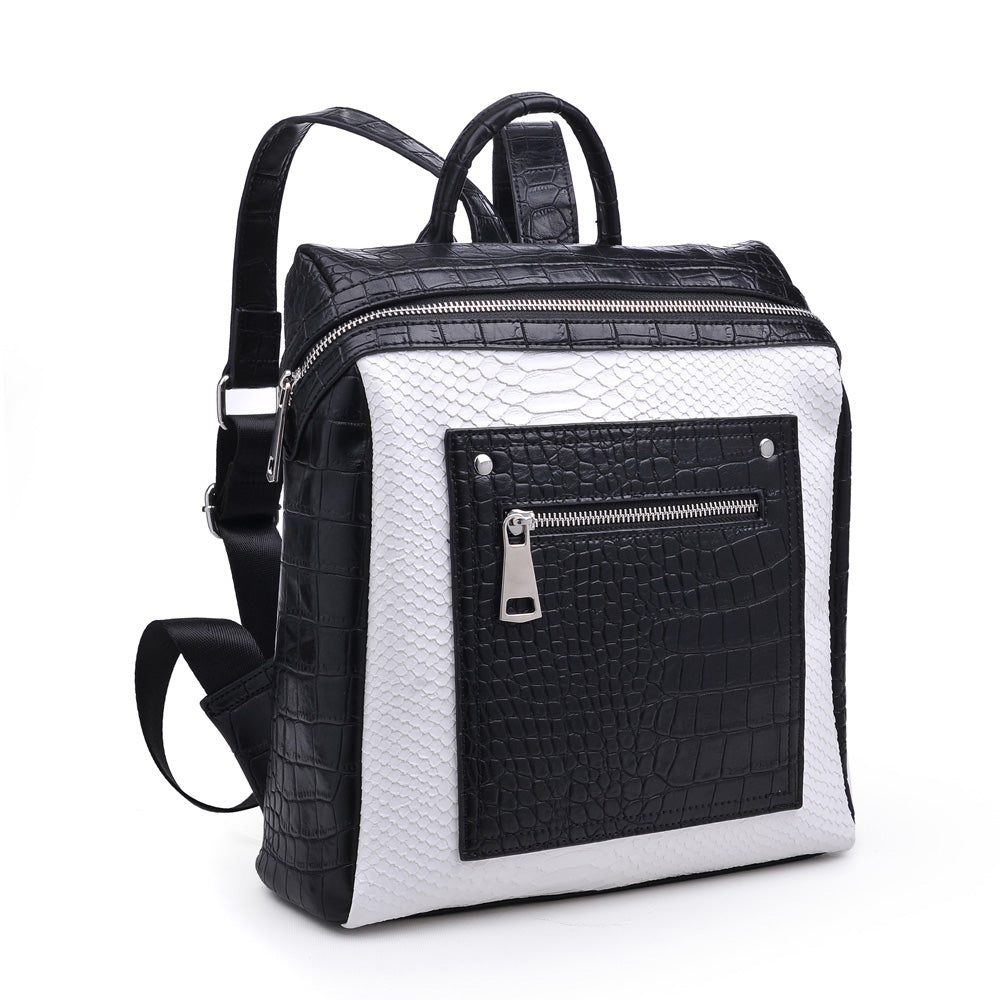 Product Image of Urban Expressions Jude Backpack 840611160492 View 2 | Black White