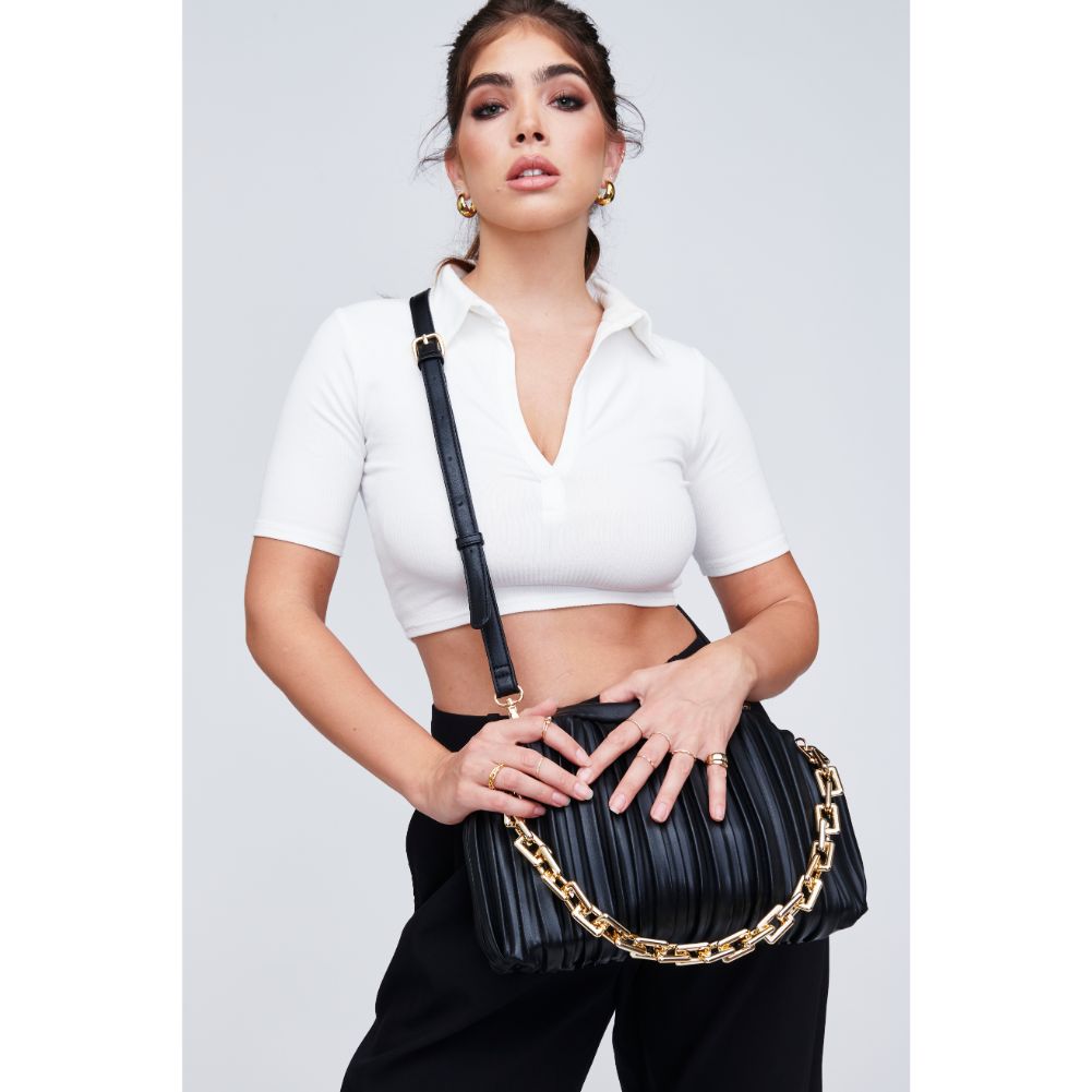 Woman wearing Black Urban Expressions Rylee Crossbody 818209011938 View 2 | Black