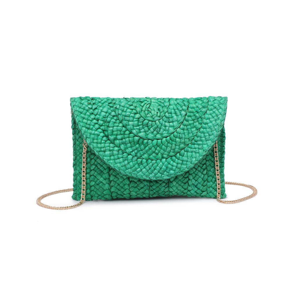Woman wearing Green Urban Expressions Aegean Clutch 840611100740 View 5 | Green