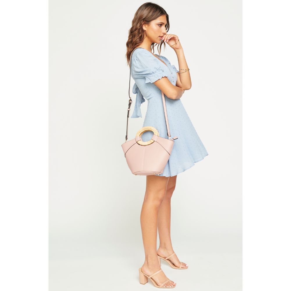 Woman wearing Blush Urban Expressions Zadar Top Handle 840611168948 View 4 | Blush