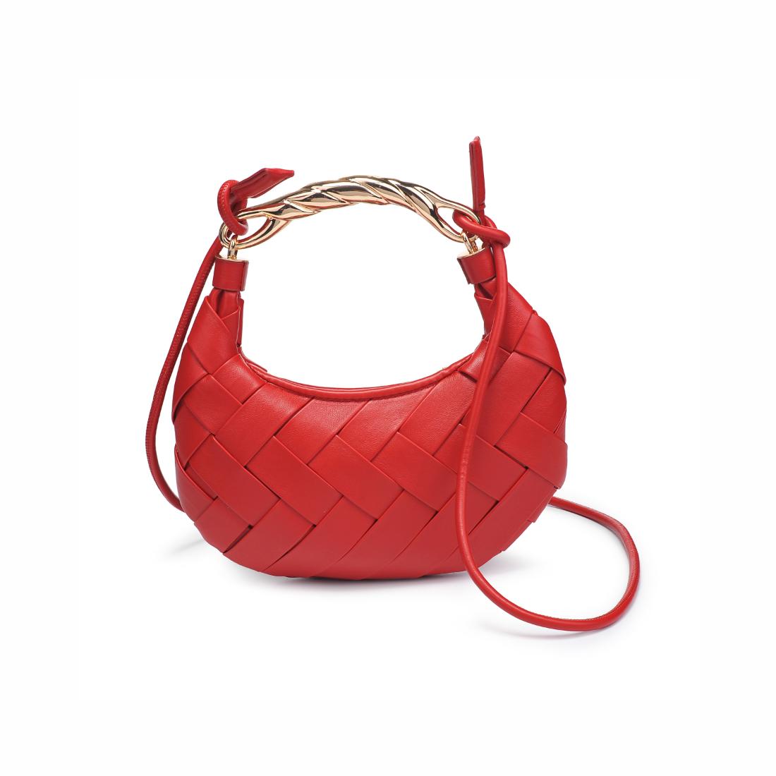 Woman wearing Red Urban Expressions Pamela Crossbody 840611147479 View 7 | Red
