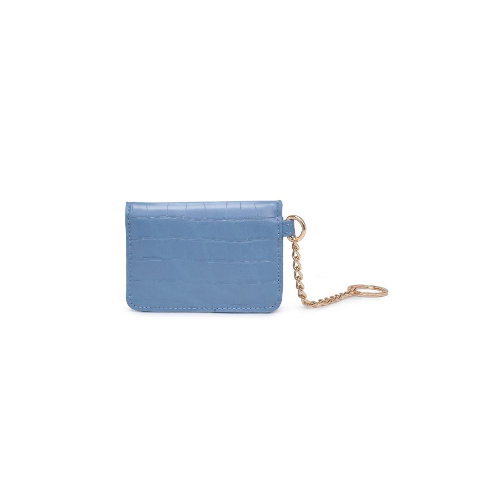 Woman wearing Denim Urban Expressions Gia - Croco Card Holder 840611121653 View 7 | Denim