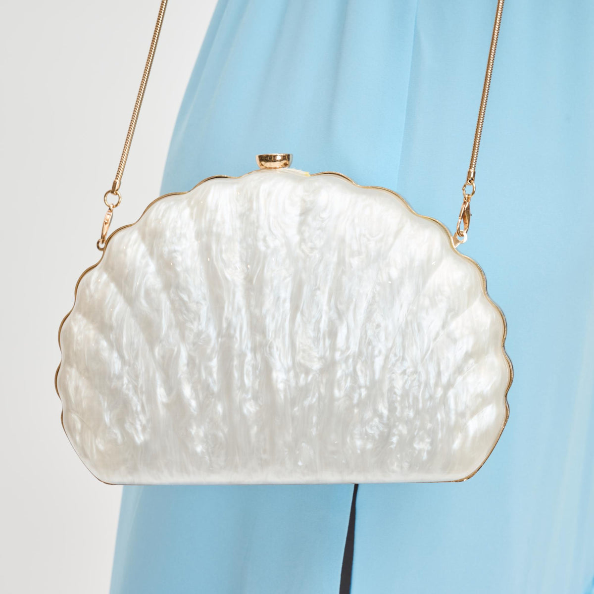 Woman wearing Pearl Urban Expressions Pearla Evening Bag 840611126955 View 1 | Pearl