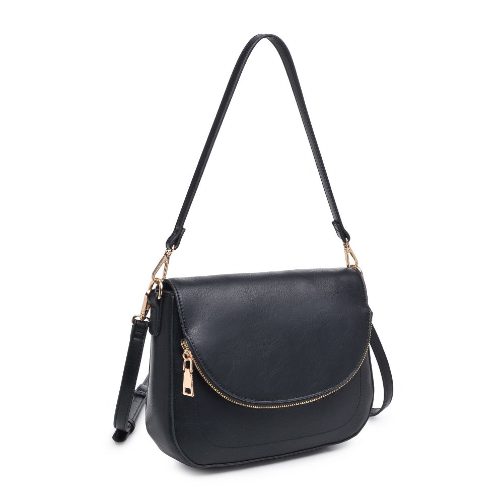 Woman wearing Black Urban Expressions Nellie Crossbody 840611105158 View 6 | Black