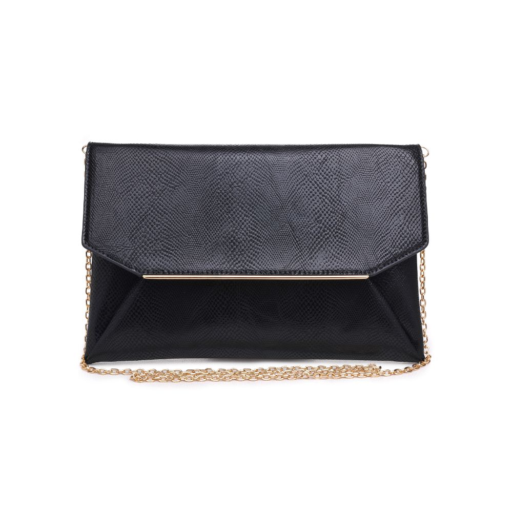 Product Image of Urban Expressions Lena Lizard Clutch 840611174093 View 1 | Black