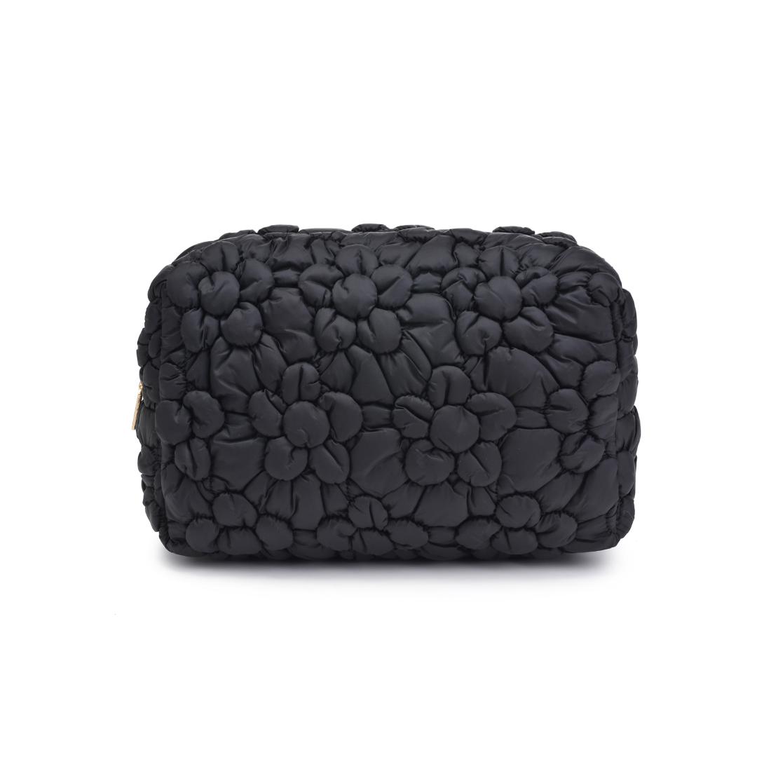 Urban Essentials Flora Pop - Nylon Cosmetic & Travel Organizer Pouch 840611144171 View 5 | Black