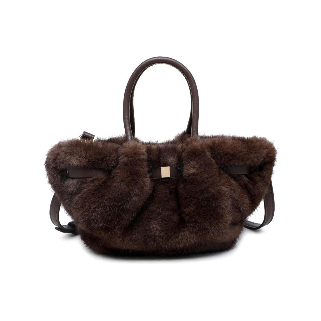 Urban Expressions Frostine - Faux Fur Crossbody 840504211096 View 1 | French Roast