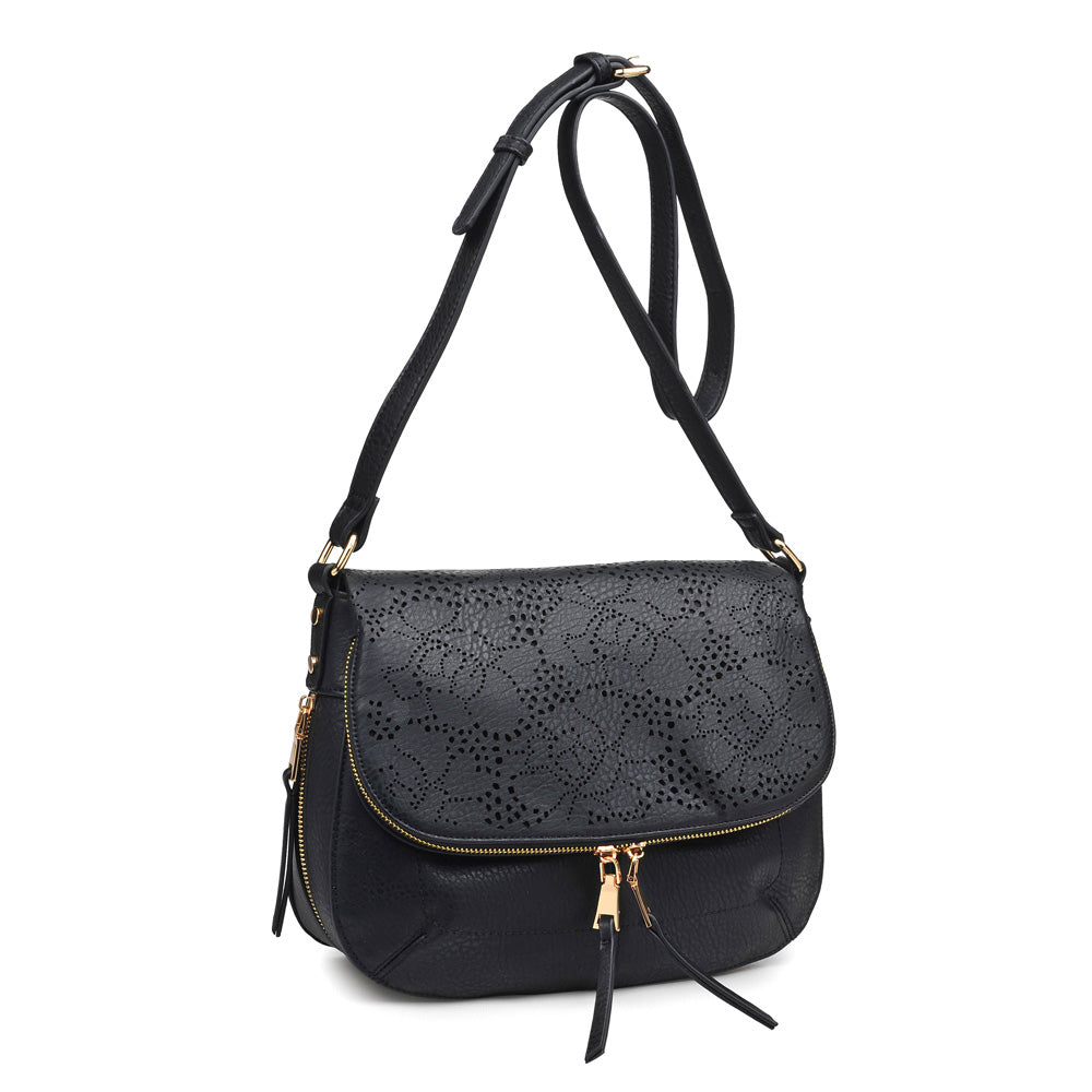Woman wearing Black Urban Expressions Sunday Messenger 840611148124 View 6 | Black