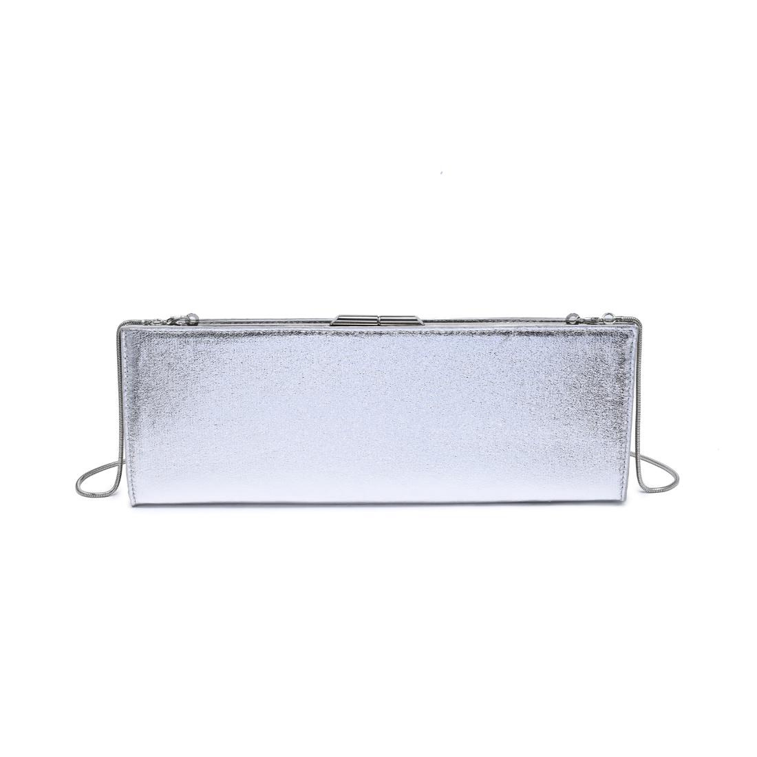 Urban Expressions Nazlee - Met Clutch 840504212659 View 7 | Silver