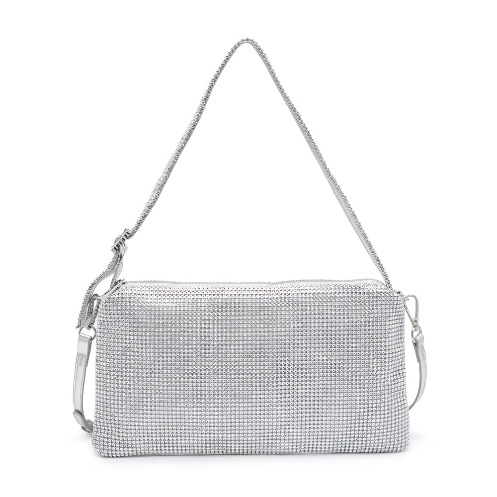 Product Image of Urban Expressions Glenda Evening Bag 840611110077 View 5 | Silver