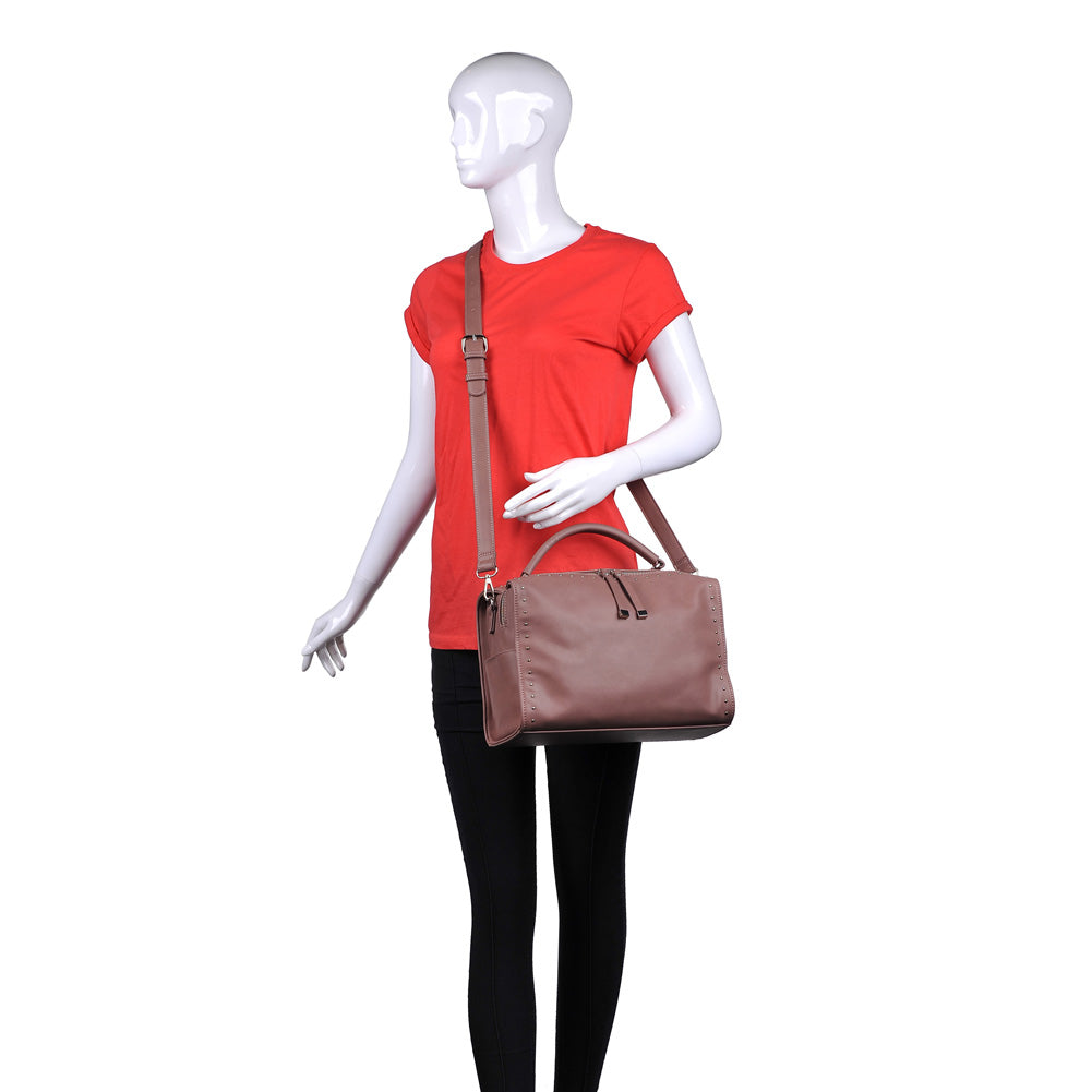 Product Image of Urban Expressions Madden Satchel 840611153760 View 5 | Mauve