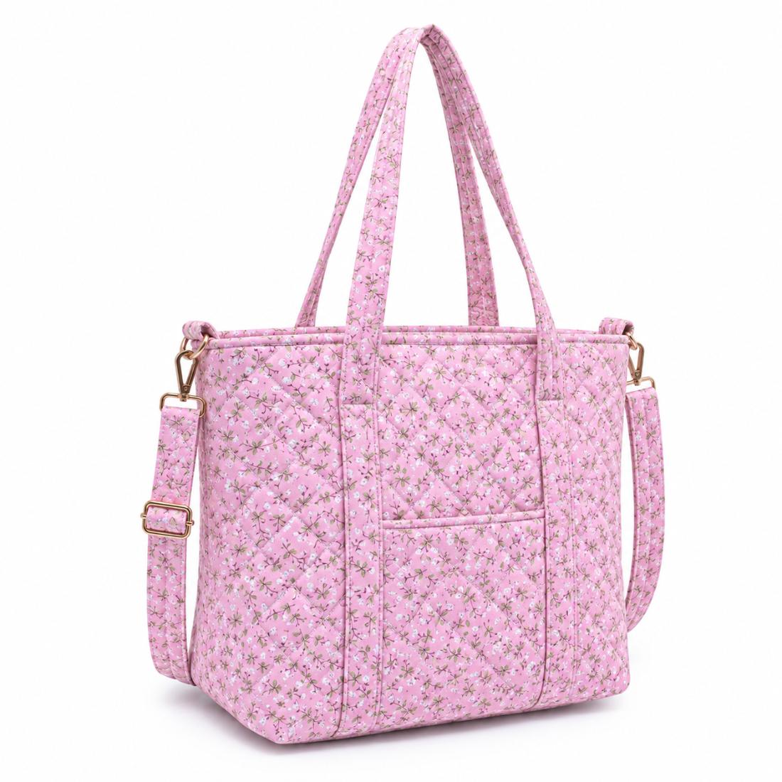 Urban Essentials Garden Glow - Mini Tote Crossbody 840504216886 View 1 | Dusty Rose Floral