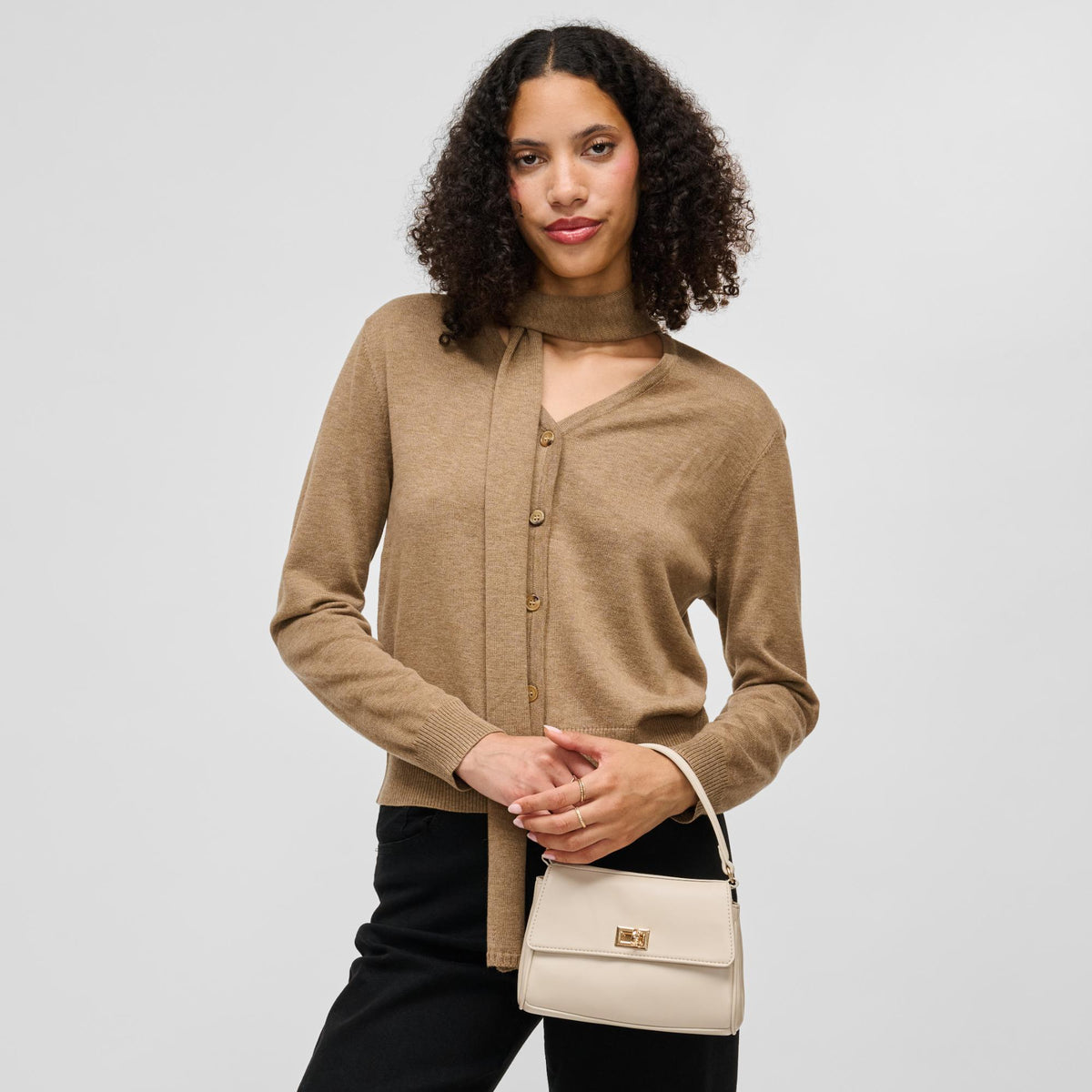 Woman wearing Bone Urban Expressions Estee Crossbody 840504214844 View 3 | Bone