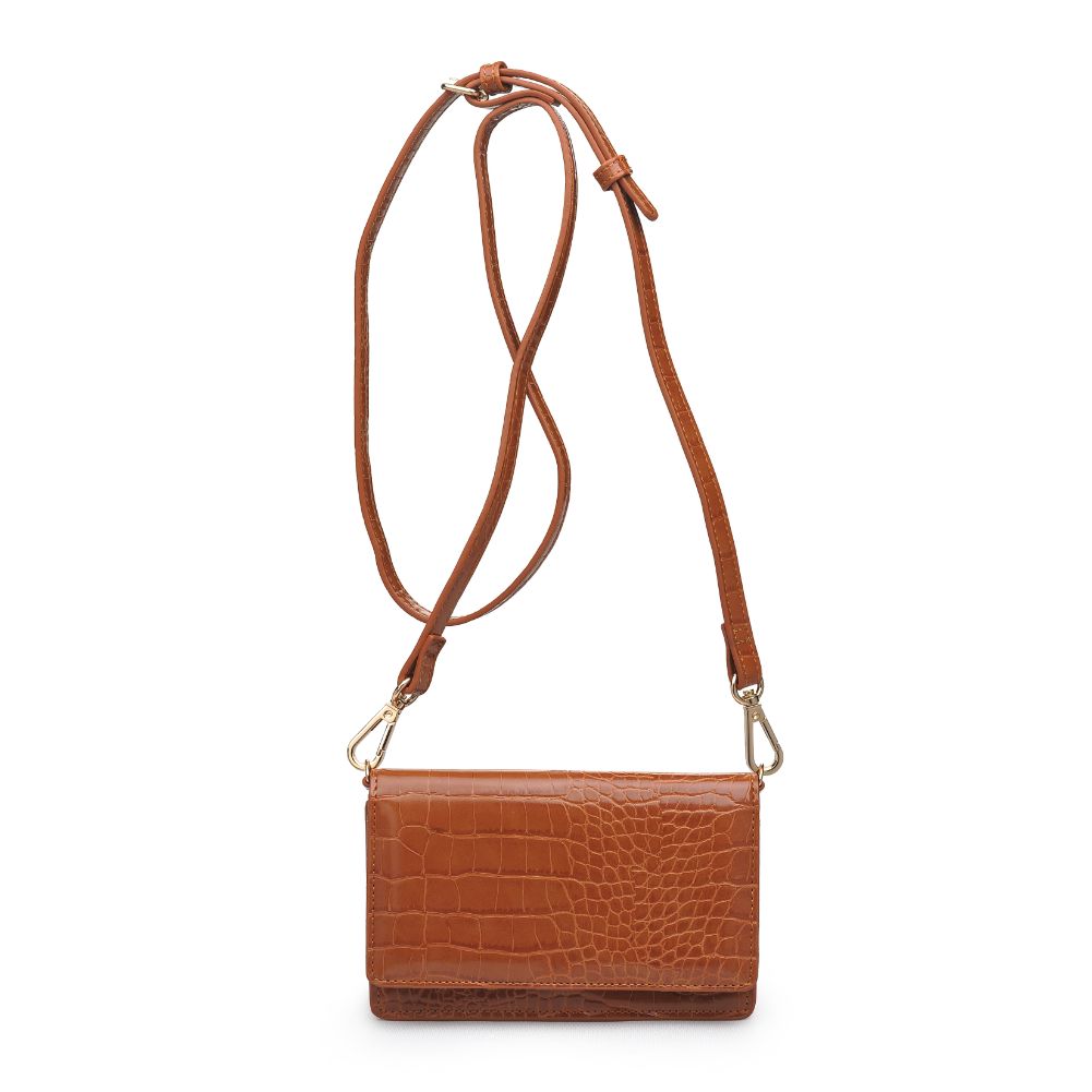 Product Image of Urban Expressions Emma Croc Crossbody 840611169457 View 1 | Tan