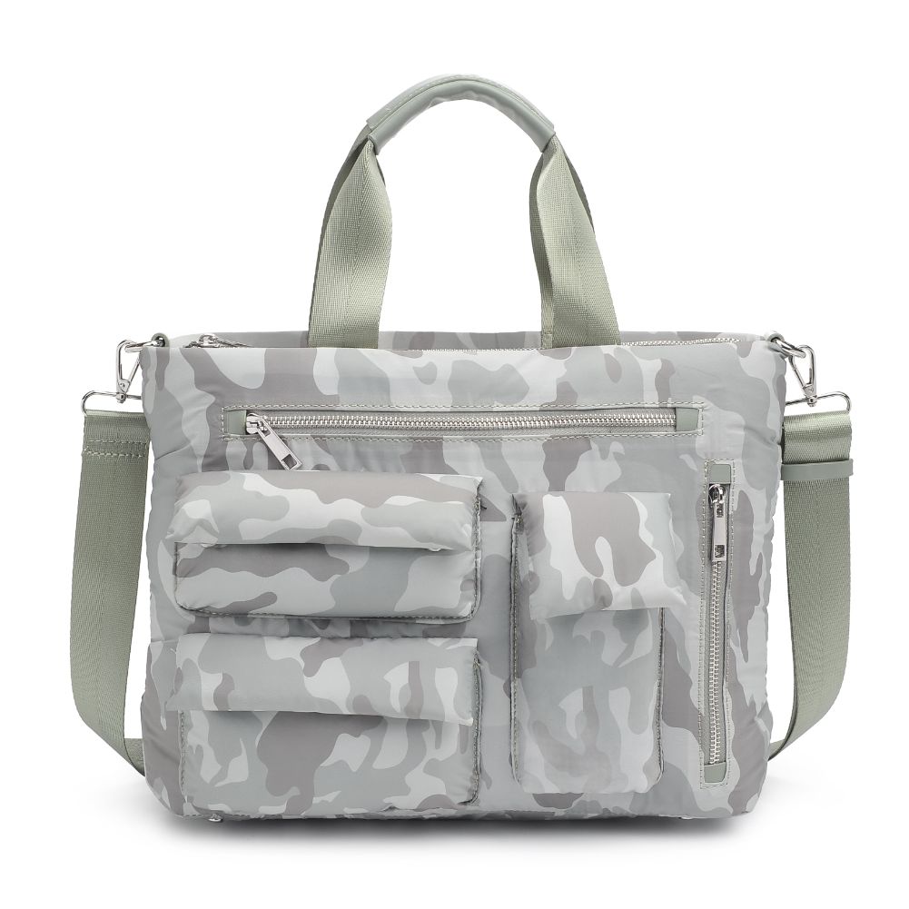Product Image of Urban Expressions Aria Messenger 840611182067 View 5 | Sage Camo