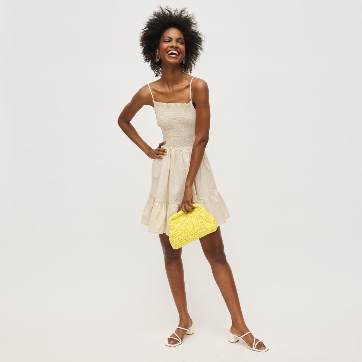Woman wearing Butter Urban Expressions Annie Clutch 840611146298 View 4 | Butter