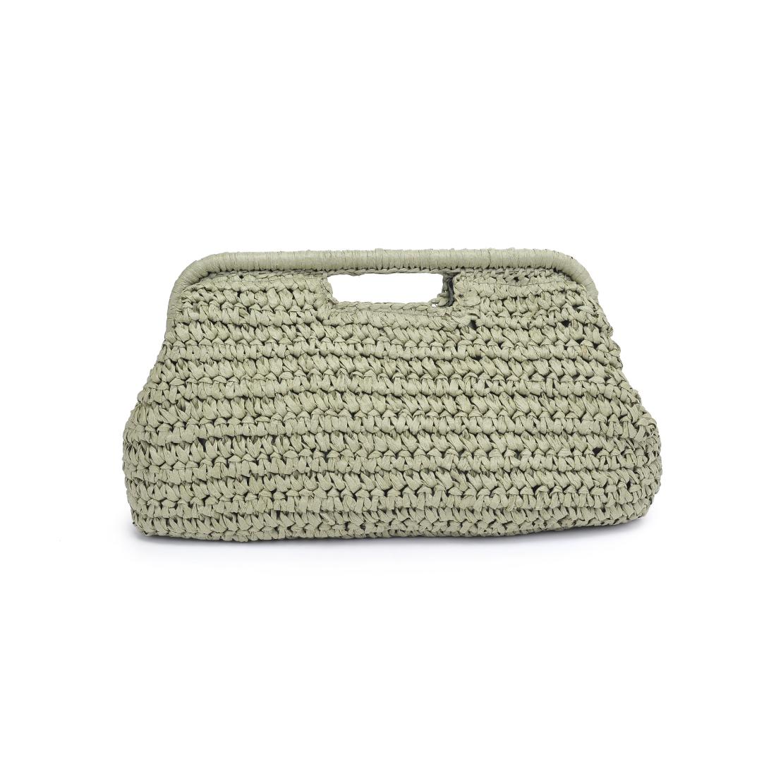 Woman wearing Sage Urban Expressions Lani Clutch 840611151636 View 5 | Sage