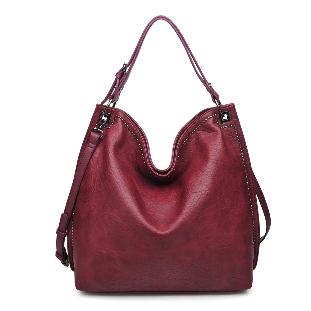 Product Image of Urban Expressions Kenya Hobo NA-840611153647 View 1 | Burgundy