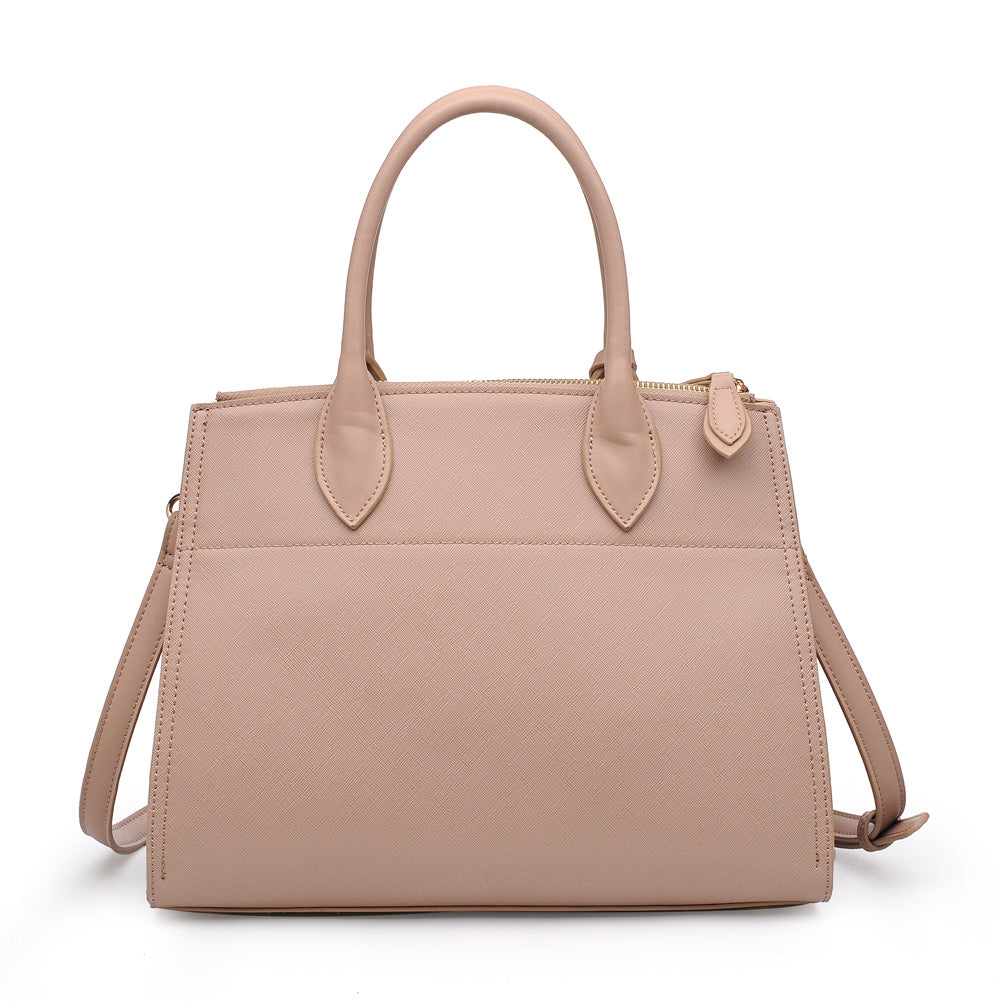 Product Image of Urban Expressions Cooper Satchel NA-840611153562 View 3 | Nude