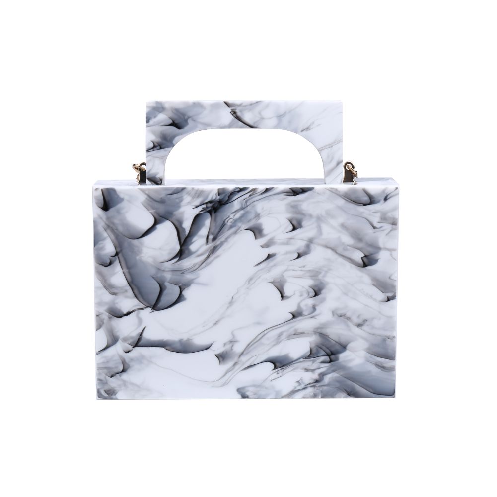 Product Image of Urban Expressions Scarlett Clutch NA-840611163578 View 3 | Black White Marble