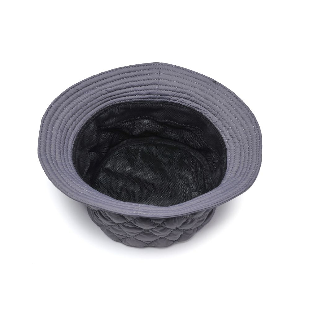 Product Image of Urban Expressions Quilted Nylon Bucket Hat Bucket Hat 818209014861 View 8 | Carbon