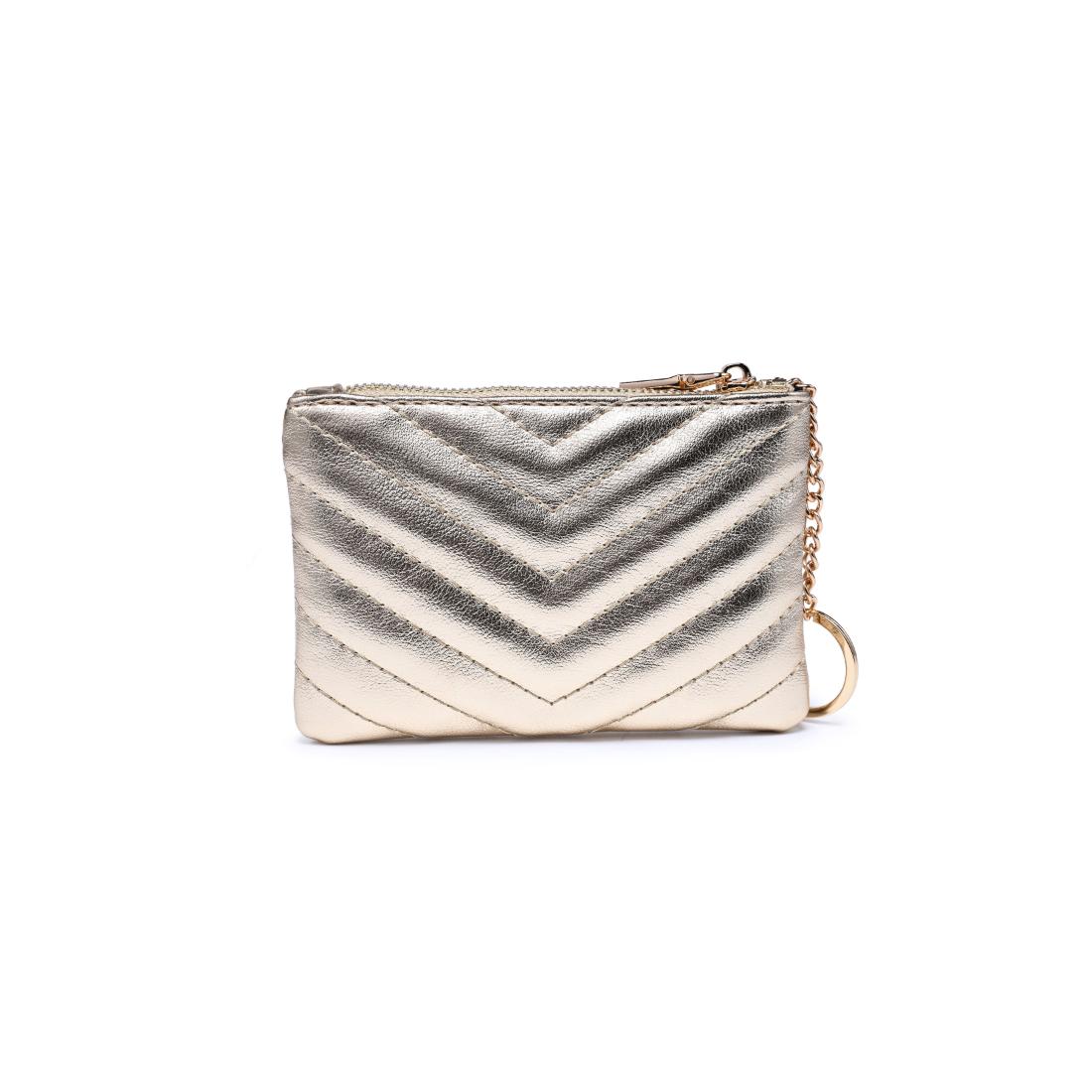 Woman wearing Gold Urban Expressions Mackenzie Wallet 840504203886 View 7 | Gold
