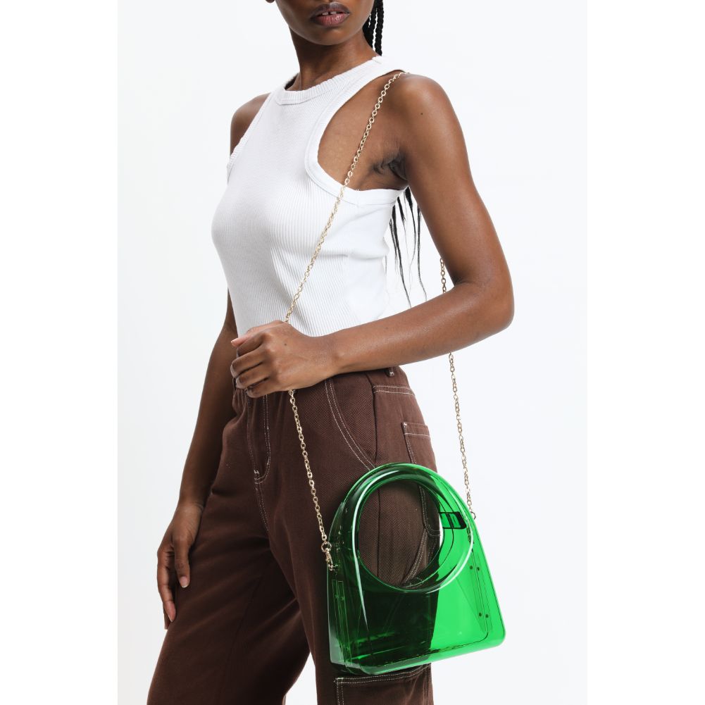 Woman wearing Green Urban Expressions Zoila Evening Bag 840611116918 View 4 | Green