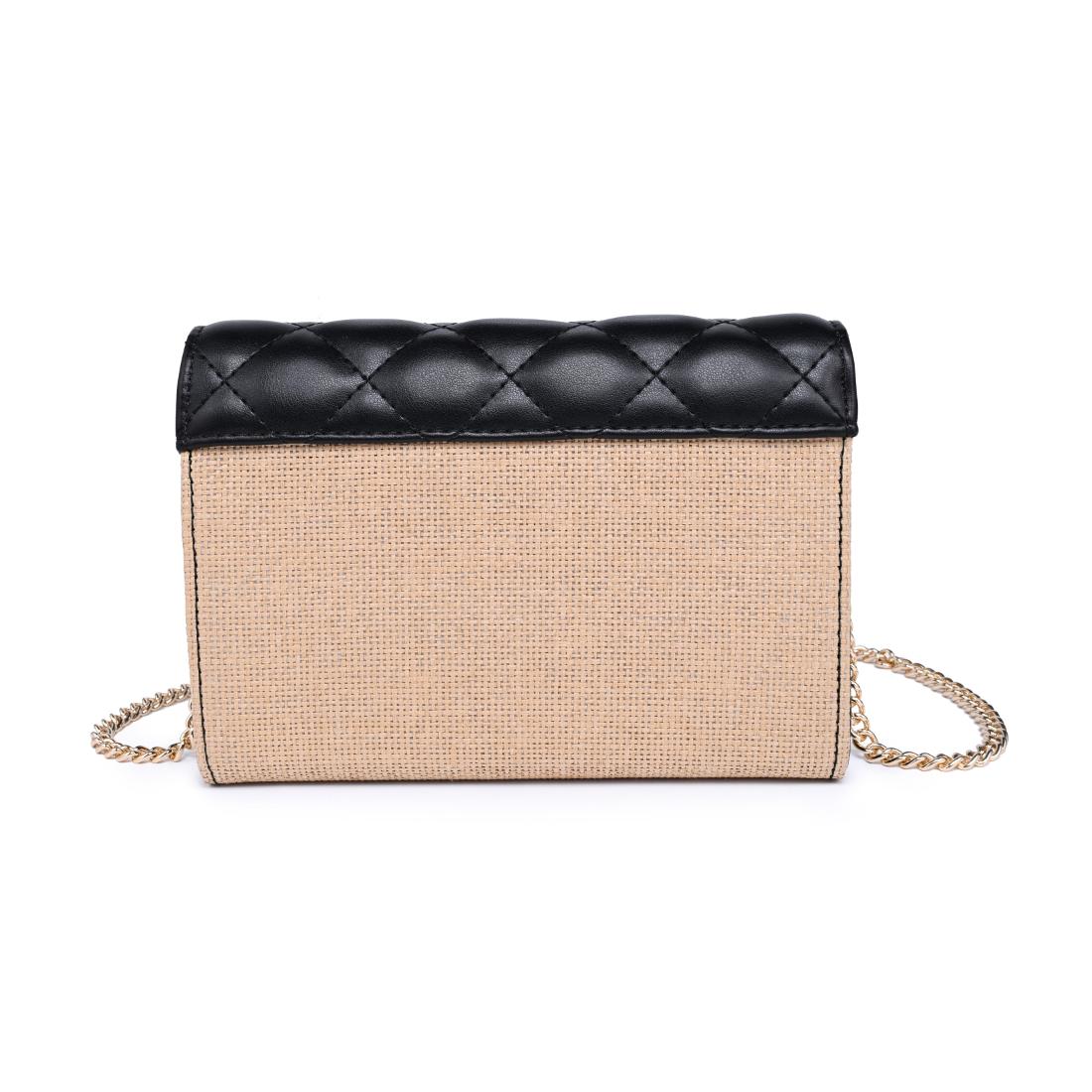 Urban Expressions Shelly - Straw Crossbody 840504203039 View 7 | Natural Black