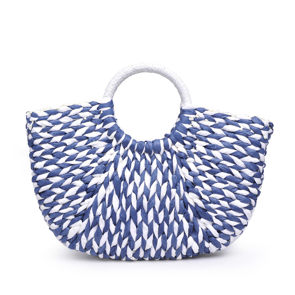 Product Image of Urban Expressions St. Barts Satchel NA-840611162113 View 3 | Navy White