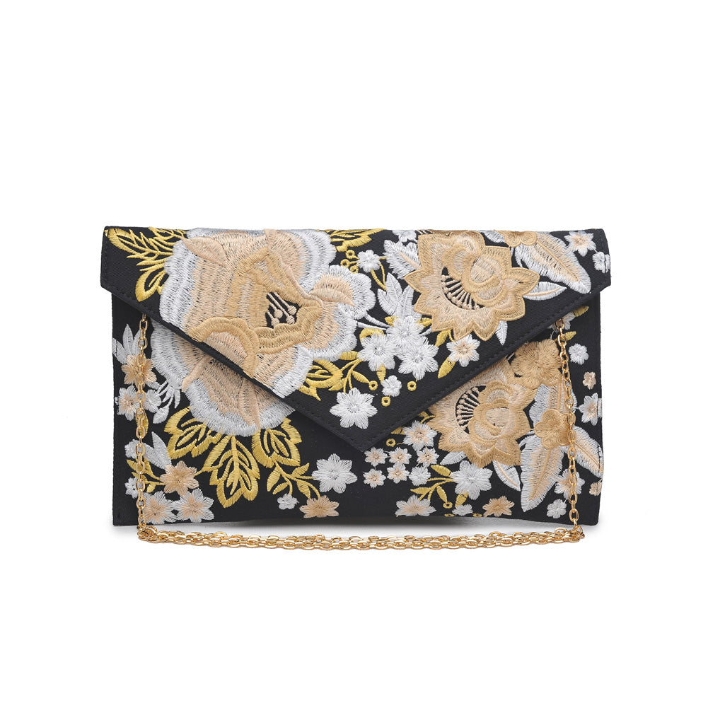 Product Image of Urban Expressions Florina Clutch NA-840611144058 View 1 | Black