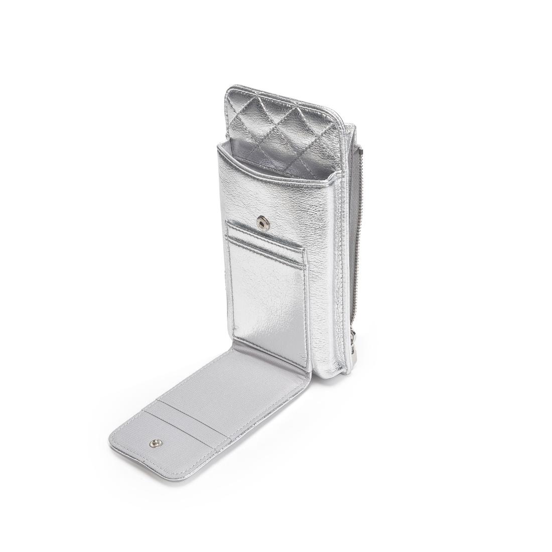Product Image of Urban Expressions Brianna Cell Phone Crossbody 840504201370 View 8 | Silver