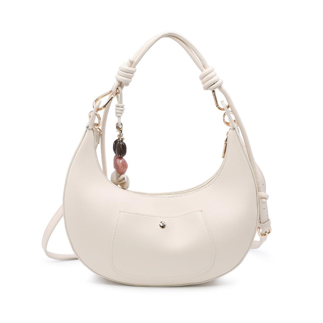 Woman wearing Cream Urban Expressions Emilia Hobo 840504206436 View 7 | Cream