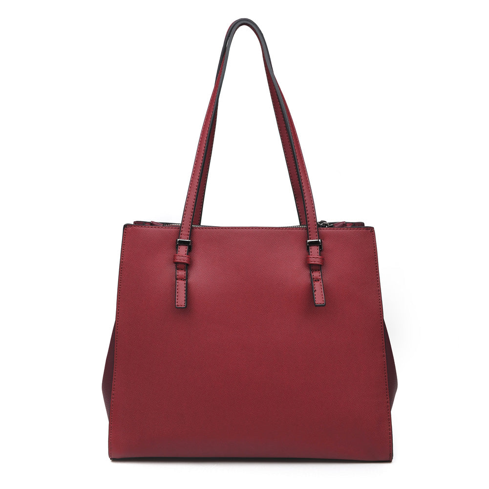 Product Image of Urban Expressions Tia Tote NA-840611150059 View 3 | Burgundy