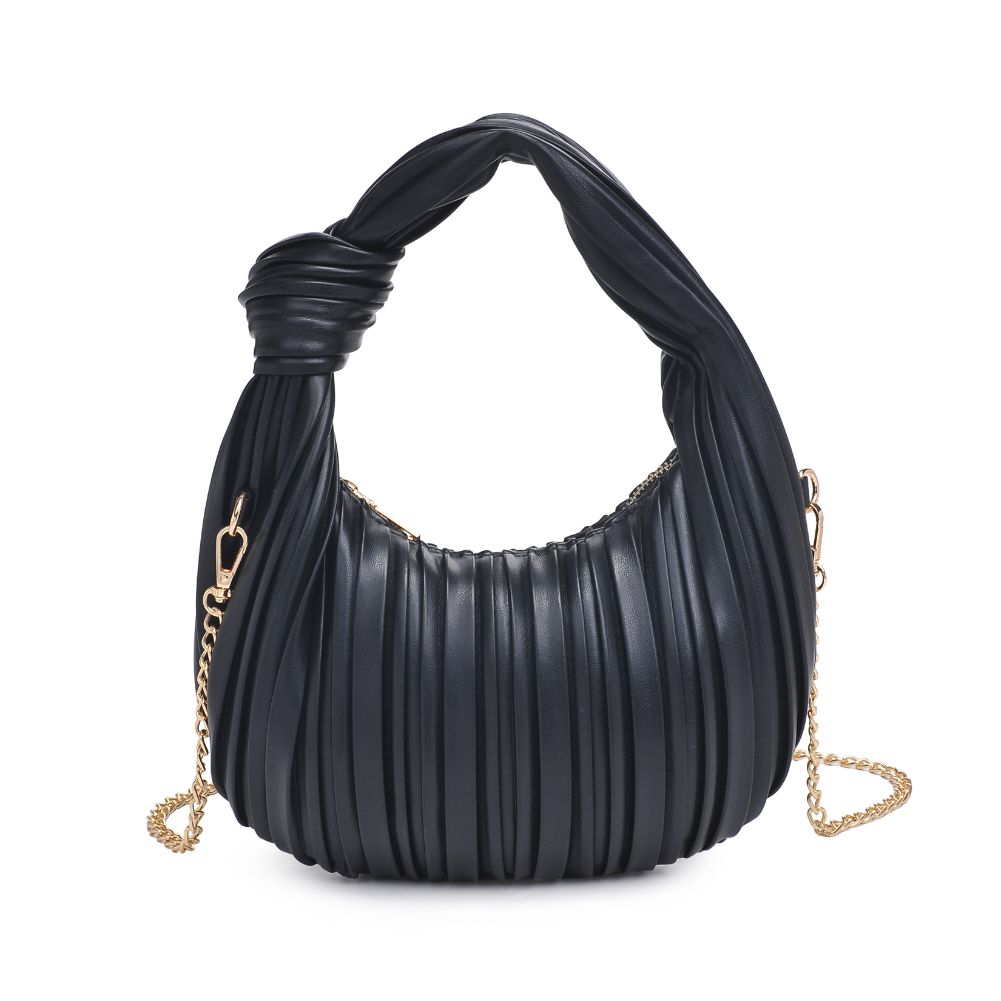 Woman wearing Black Urban Expressions Fawna  - Pleated Crossbody 840611106377 View 5 | Black