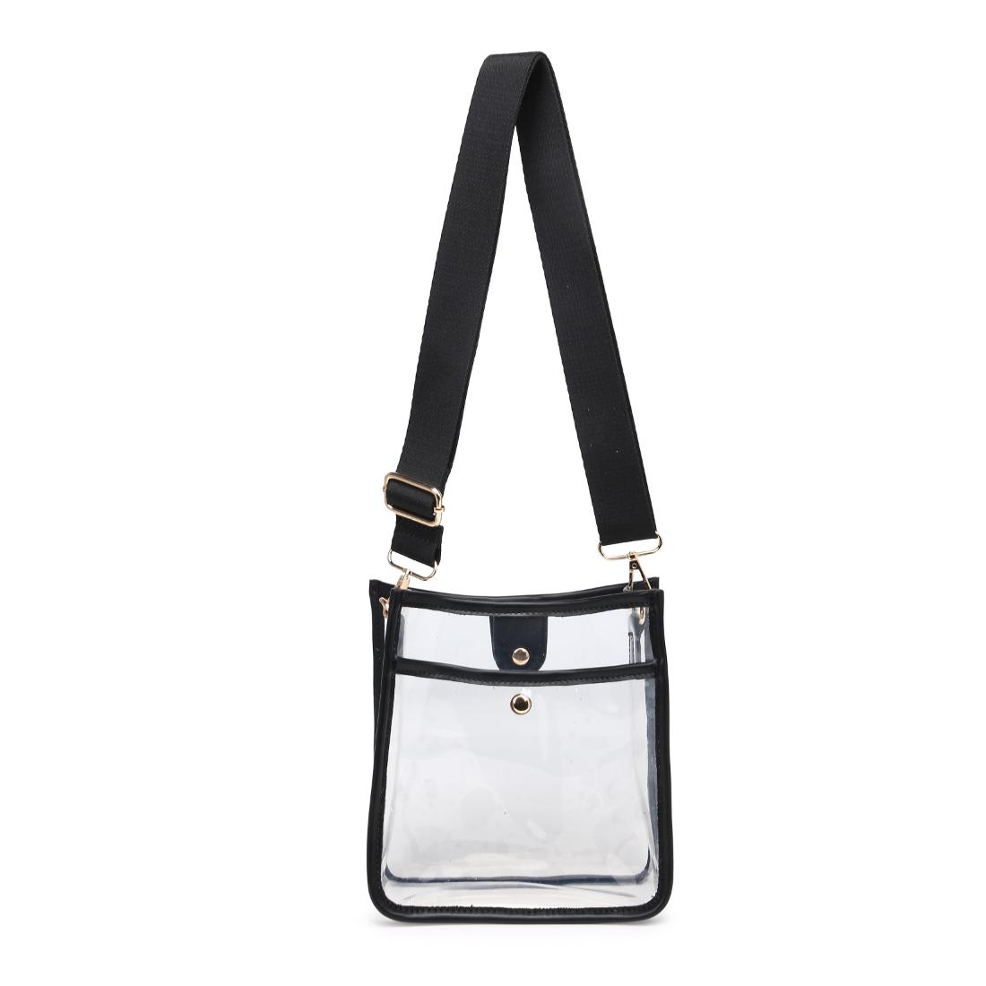 Product Image of Urban Expressions Beckham - Clear Crossbody 840504201394 View 5 | Black