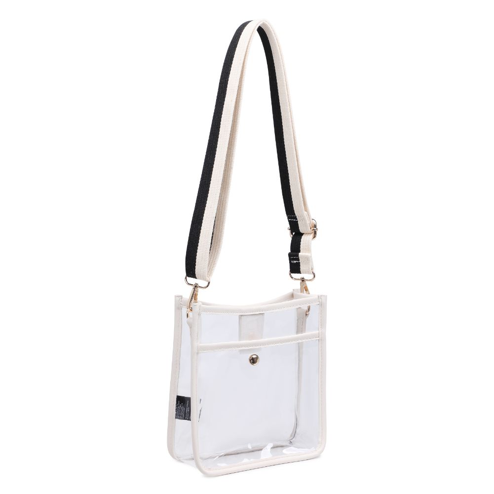 Woman wearing Ivory Urban Expressions Beckham Crossbody 840611119995 View 6 | Ivory