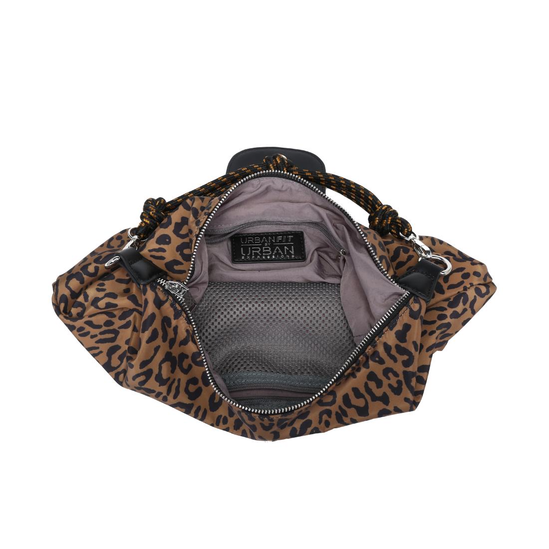 Woman wearing Leopard Urban Expressions Nova Hobo 840504206115 View 9 | Leopard