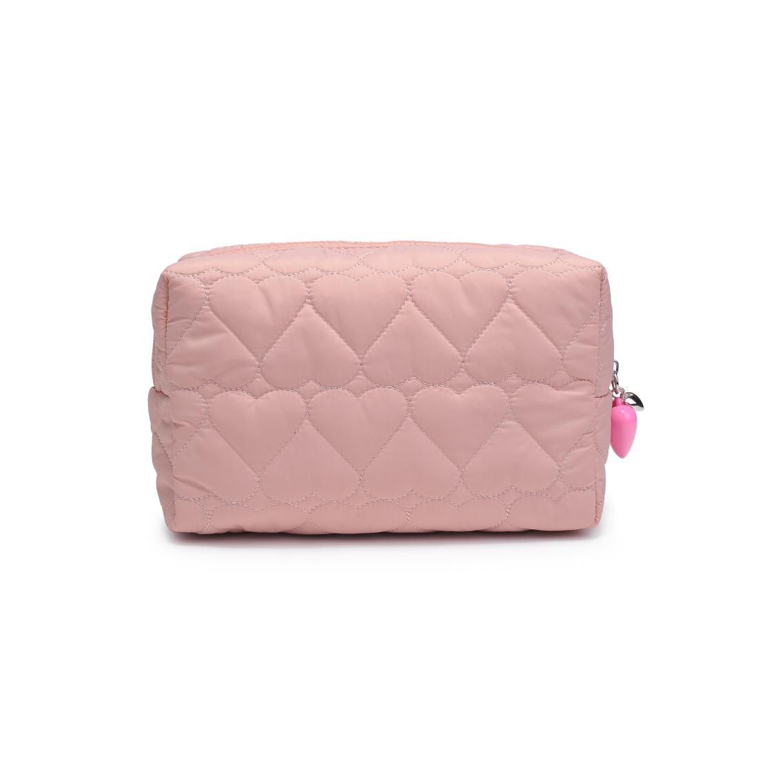 Urban Essentials Pull My Heart Cosmetic & Travel Organizer Pouch 840611196989 View 7 | Rose