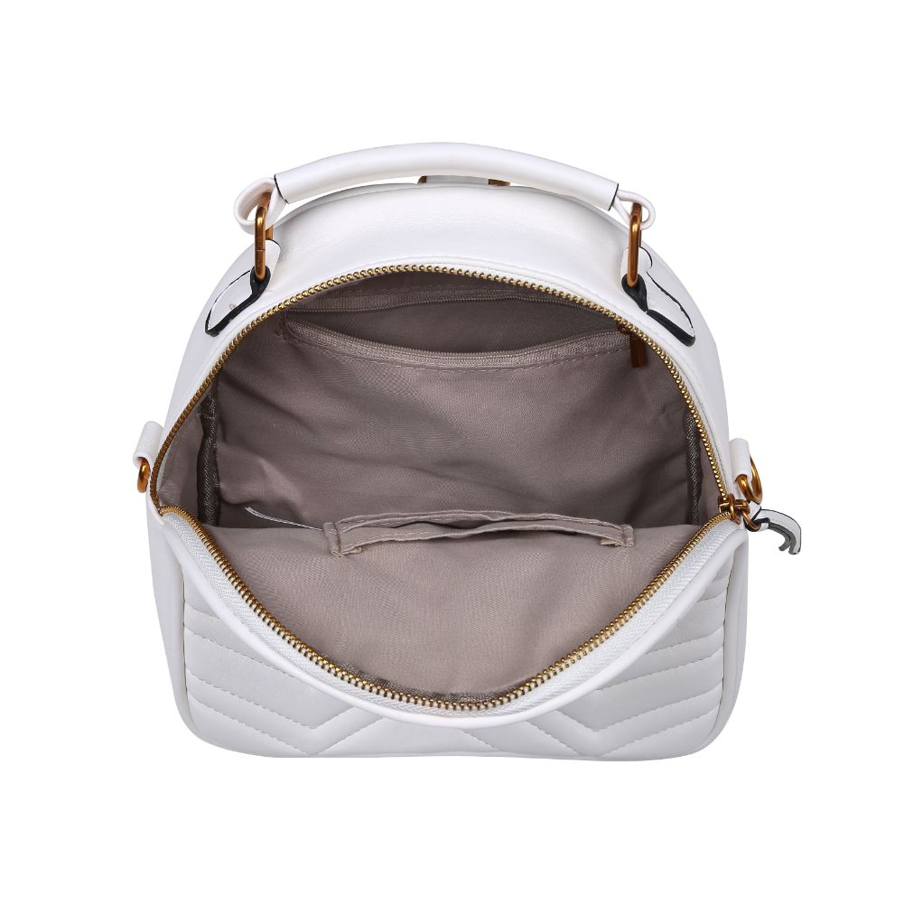 Product Image of Urban Expressions Cameron V Stitch Single Zip Backpack 840611168566 View 4 | White