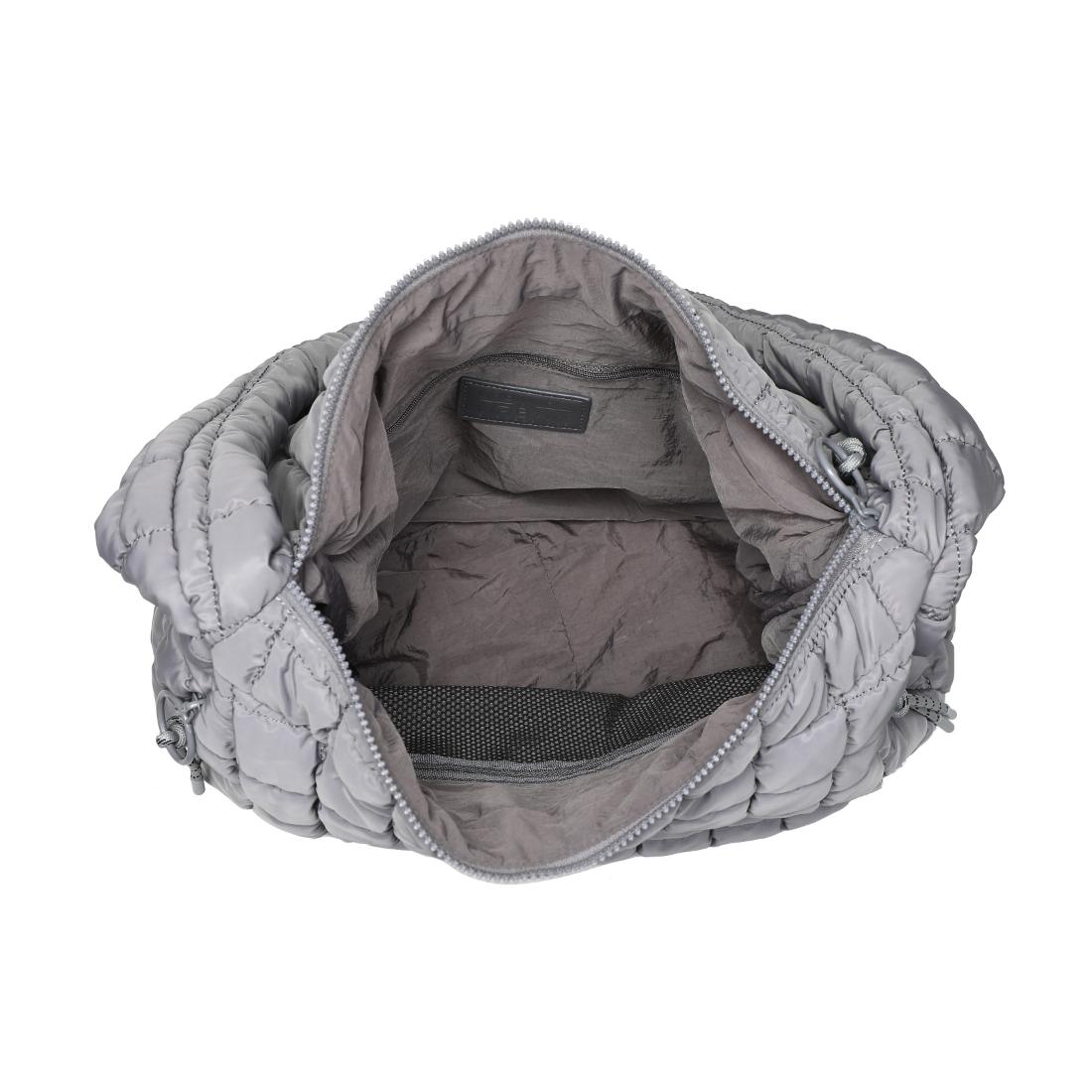 Product Image of Urban Expressions Tamsin - Quilted Puffer Hobo 840611114648 View 4 | Grey